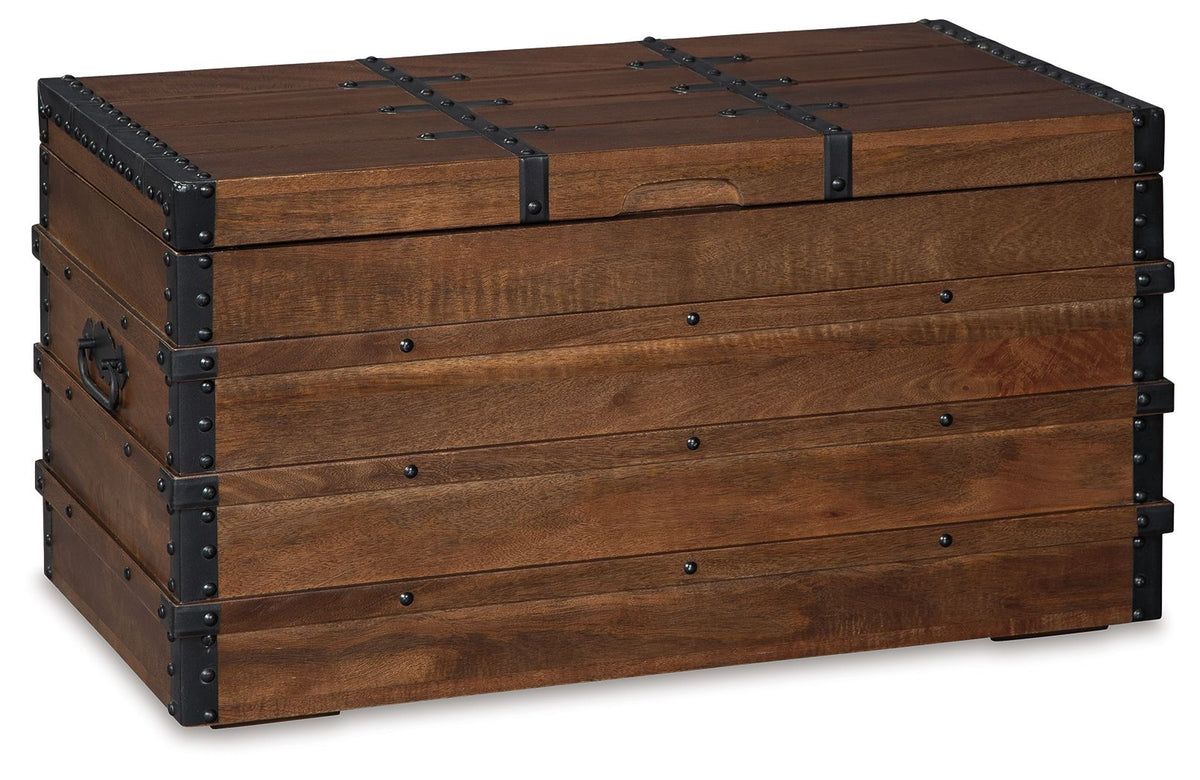 Kettleby - Storage Trunk - Brown by Ashley – Storage Trunks