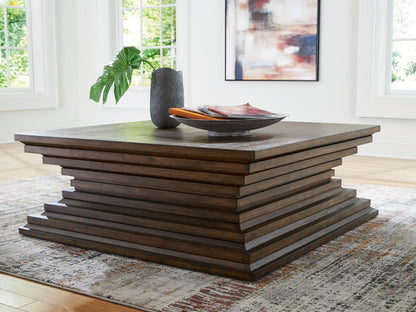 Hannodream - Square Cocktail Table - Warm Brown by Ashley – view 3
