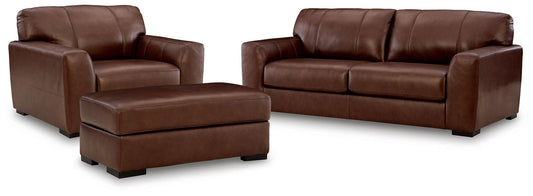 Brogliano - 3 Pc. - Sofa, Oversized Chair And Ottoman - Canyon – 3 Piece Living Room Sets