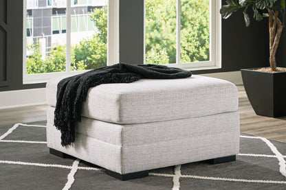 Koralynn - Oversized Accent Ottoman - Stone – view 3