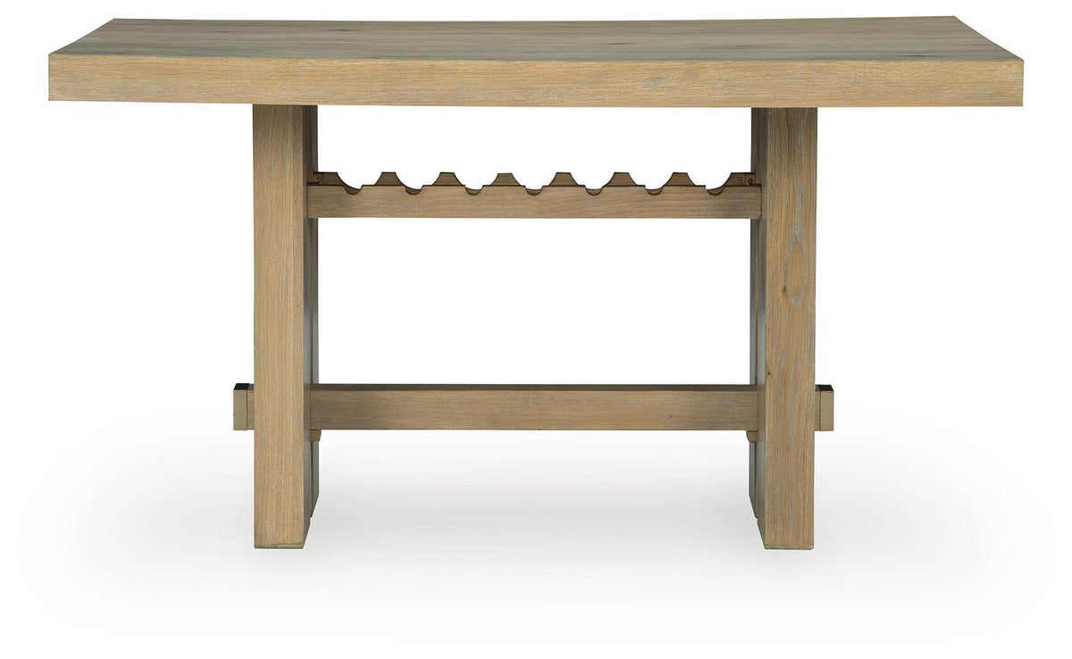 Lasinger - Rectangular Dining Room Counter Table - Light Brown by Ashley – view 2