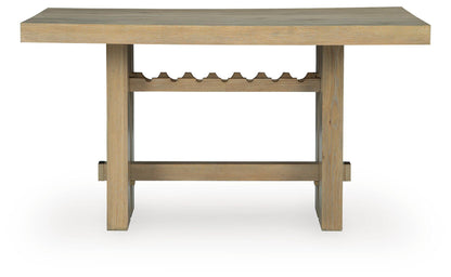 Lasinger - Rectangular Dining Room Counter Table - Light Brown by Ashley – view 2