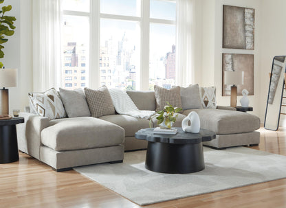 Aslan Court - 4-Piece Sofa Pit Sectional - Pebble – view 3