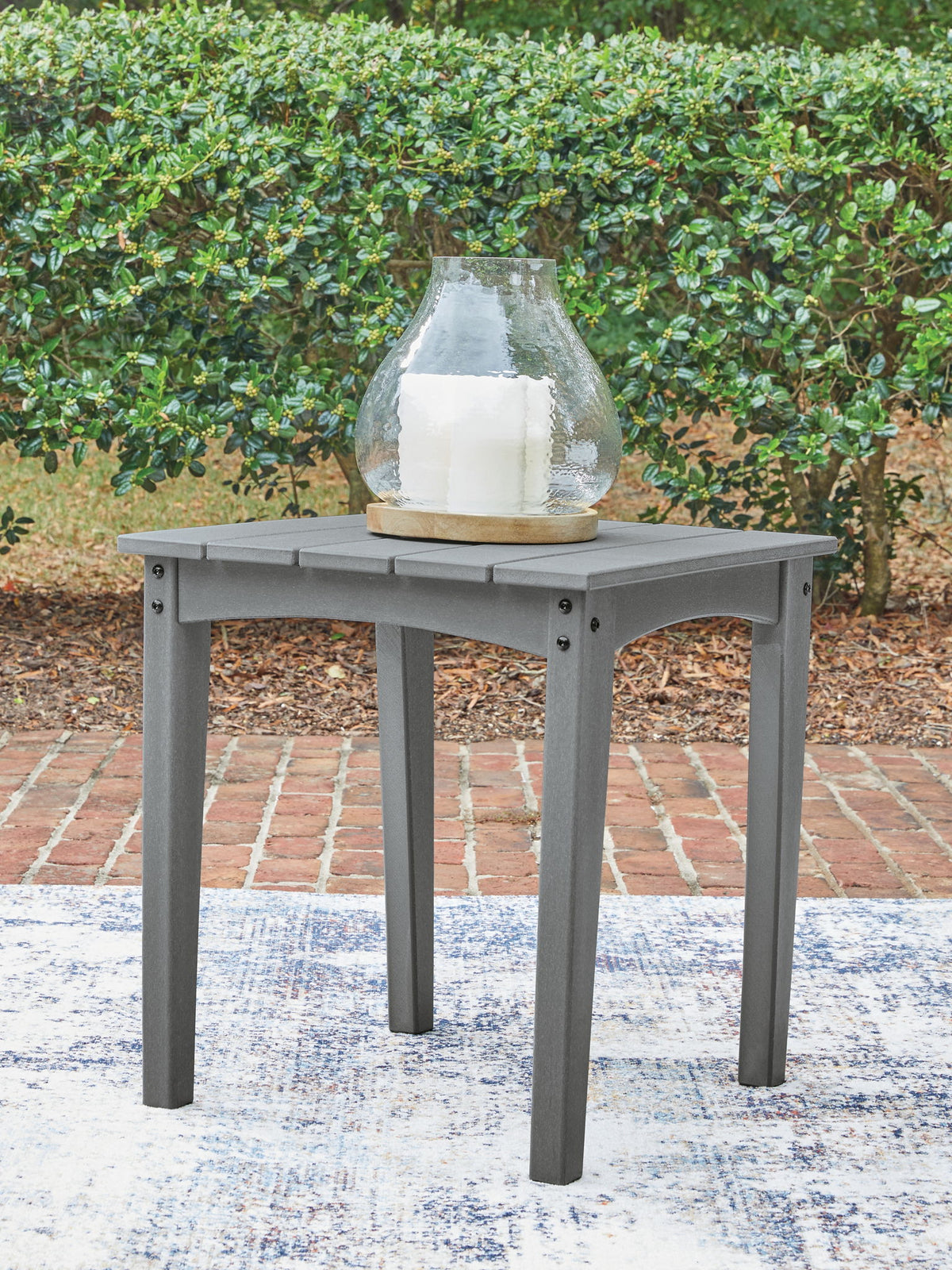 Cove Beach - Square End Table - Gray by Ashley – view 4