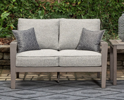 Hillside Barn - Loveseat With Cushion - Gray / Brown by Ashley – view 3