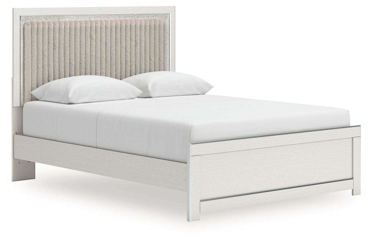 Zuraleus - Upholstered Panel Platform Bed With Roll Slats by Ashley – view 4