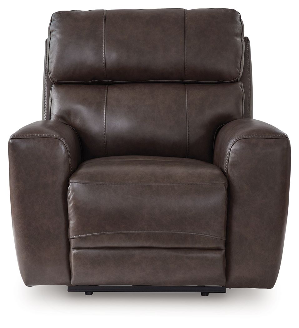 Crossplex - Power Recliner / Adjustable Headrest - Smoke by Ashley – view 3