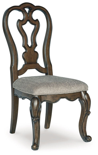 Maylee - Dining Upholstered Side Chair (Set of 2) - Dark Brown by Ashley – Chair Sets