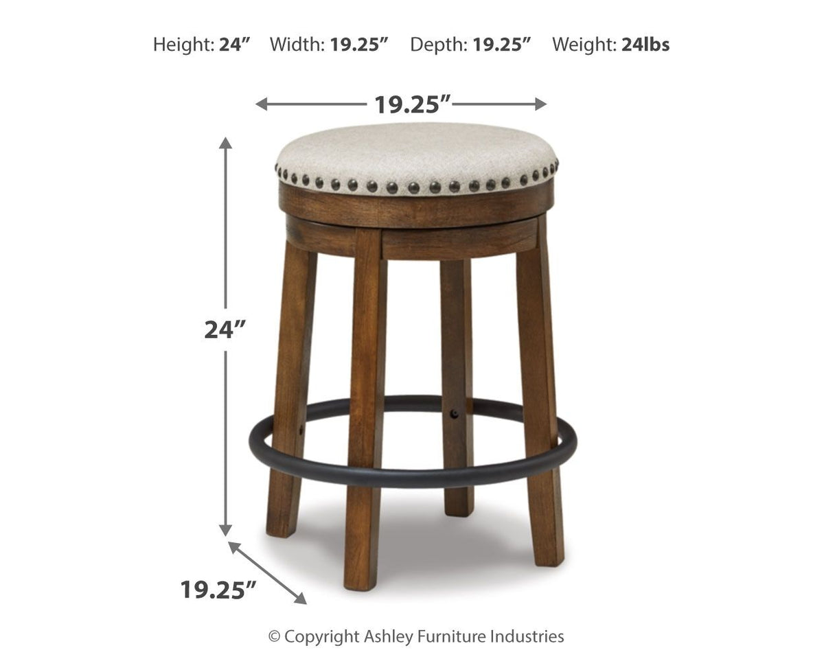 Valebeck - Upholstered Swivel Stool by Ashley – view 6