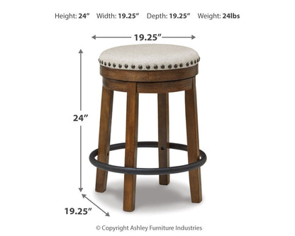 Valebeck - Upholstered Swivel Stool by Ashley – view 6
