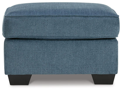 Cashton - Ottoman - Blue by Ashley – view 2