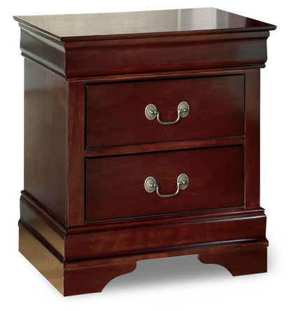Alisdair - Two Drawer Night Stand - Reddish Brown by Ashley – Accent Nightstands