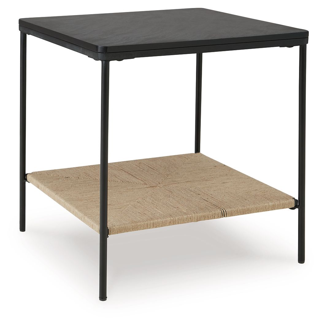 Minrich - Accent Table - Black / Natural by Ashley – Accent Tables