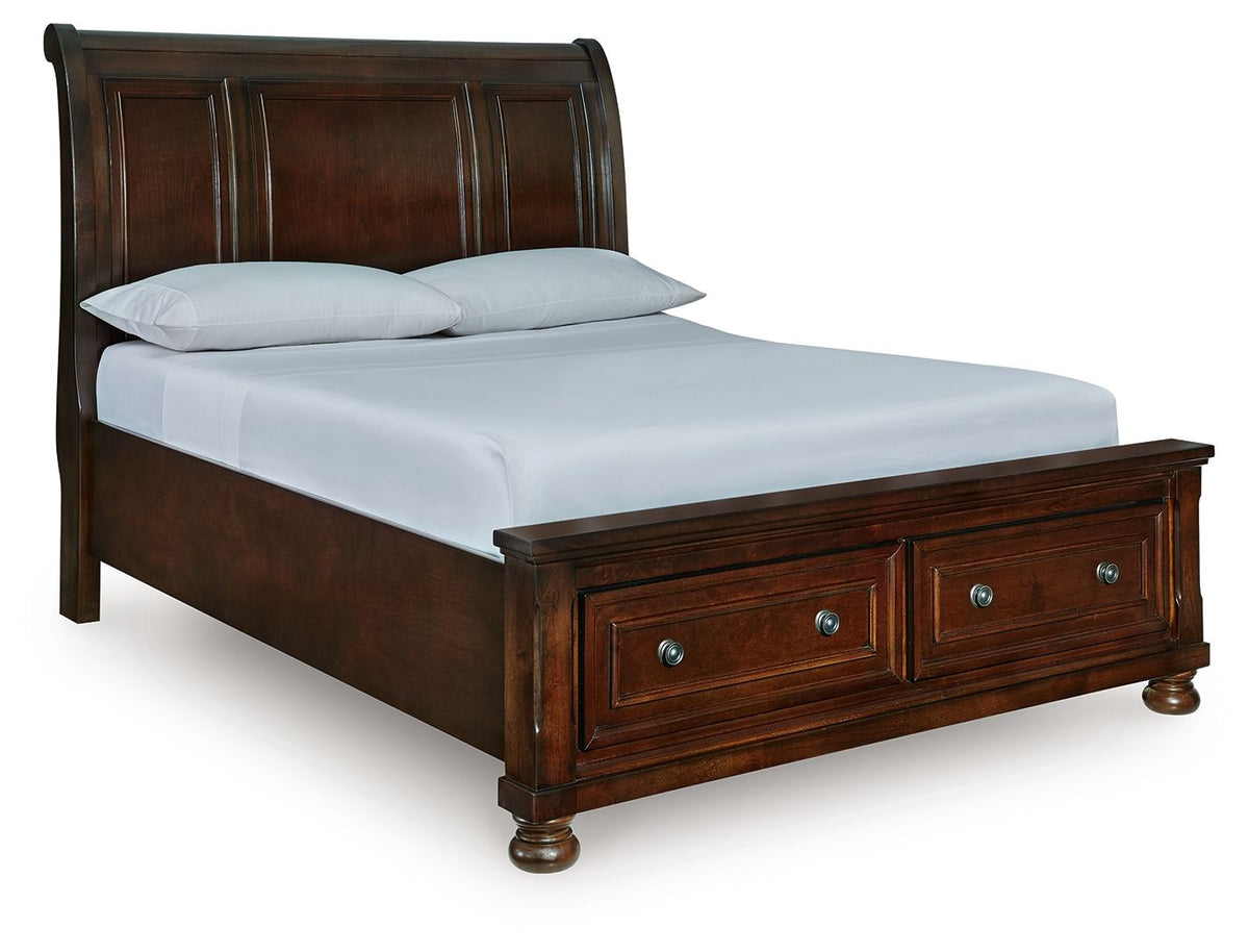 Porter - Sleigh Storage Bed by Ashley – Storage Beds