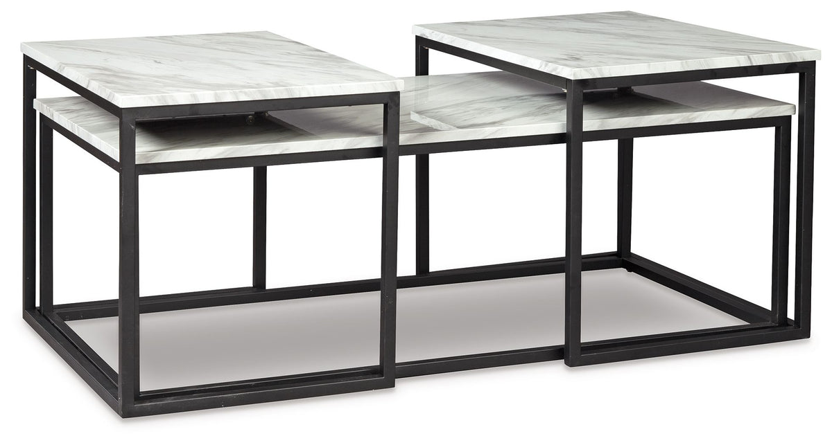 Donnesta - Occasional Table Set (Set of 3) - Gray / Black by Ashley – view 4