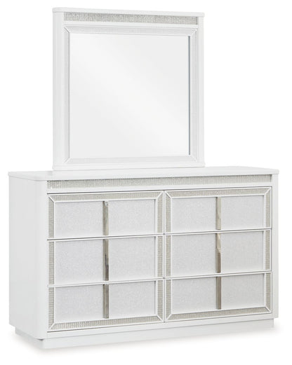 Chalanna - Dresser And Mirror - White by Ashley – Dresser & Mirror