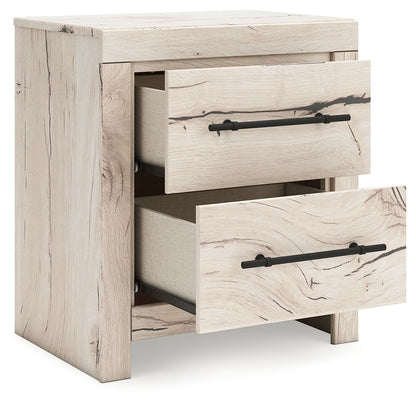 Lawroy - Two Drawer Night Stand - Light Natural – view 3