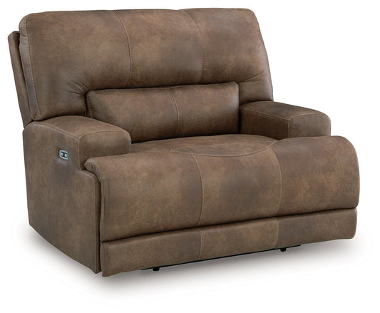 Beckley Place - Power Recliner With Adjustable Headrest - Earth by Ashley – Reclining Chairs