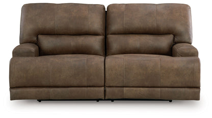 Beckley Place - 2 Seat Power Reclining Sofa With Adjustable Headrest - Earth by Ashley – view 4