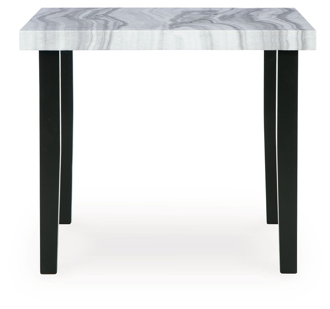 Mervannie - Square Dining Room Counter Table - Gray / Black by Ashley – view 4
