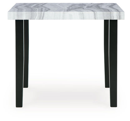 Mervannie - Square Dining Room Counter Table - Gray / Black by Ashley – view 4