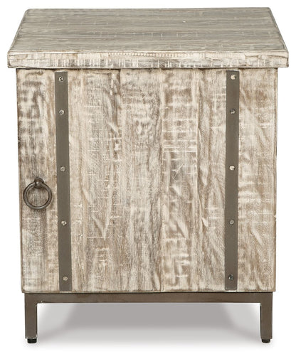 Laddford - Accent Cabinet - Shelf - Whitewash by Ashley – view 2
