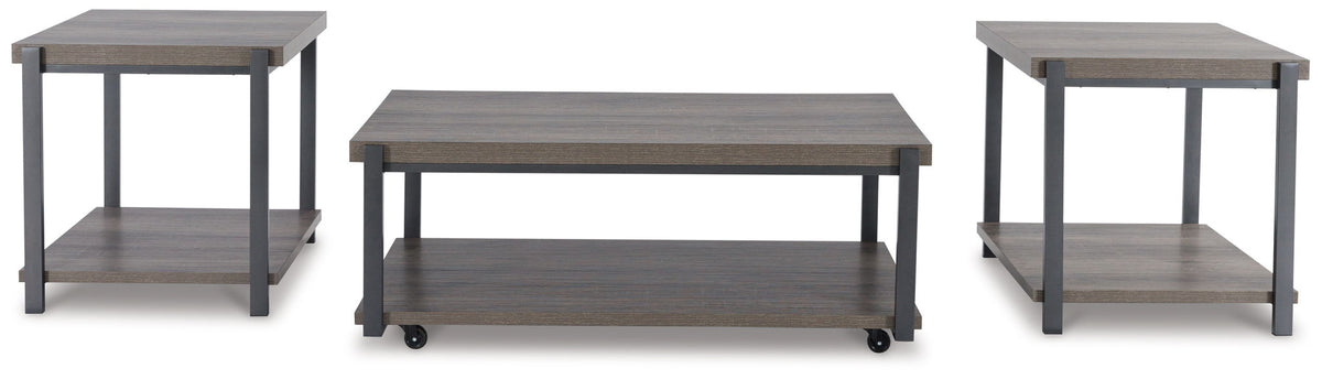 Wilmaden - Occasional Table Set (Set of 3) - Gray / Black by Ashley – view 3