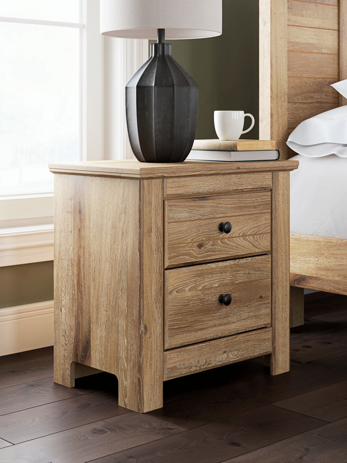 Makidern - Two Drawer Night Stand by Ashley – view 7