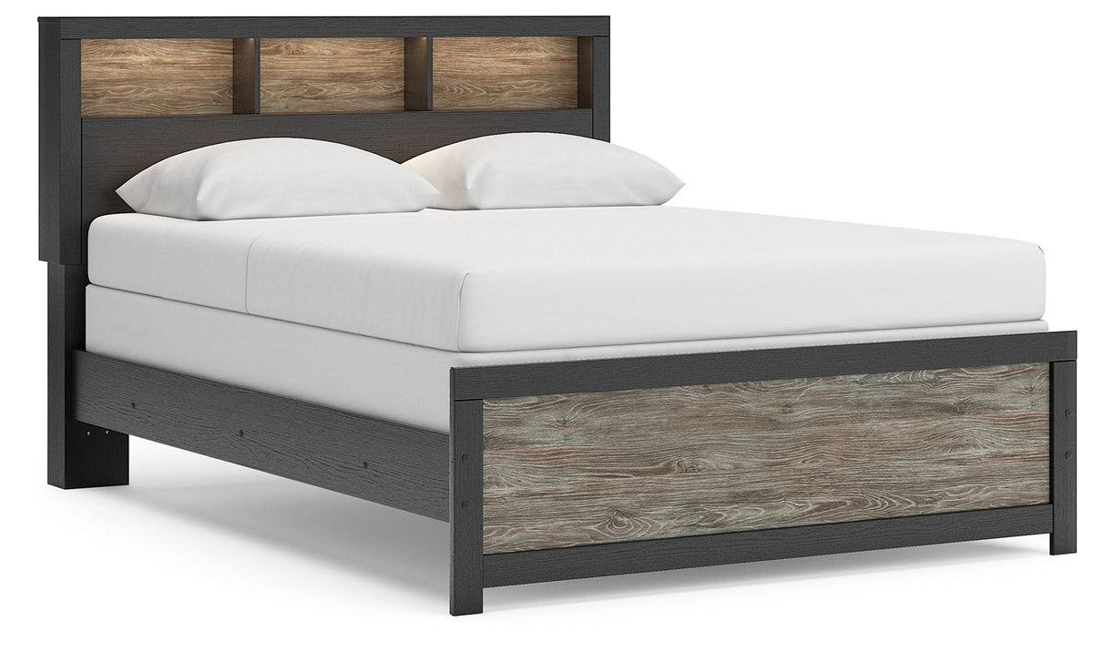 Broachmyn - Lighted Bookcase Panel Bed by Ashley – view 2