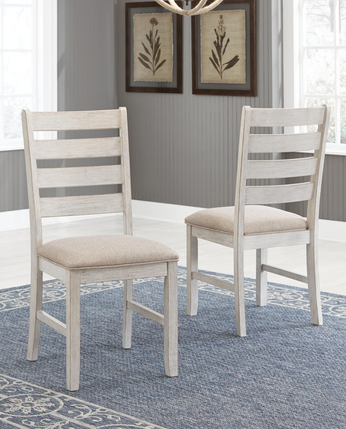 Skempton - Dining UPH Side Chair (Set of 2) - White by Ashley – view 3