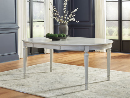 Montelaine - Oval Dining Room Extension Table - Antique White – view 2