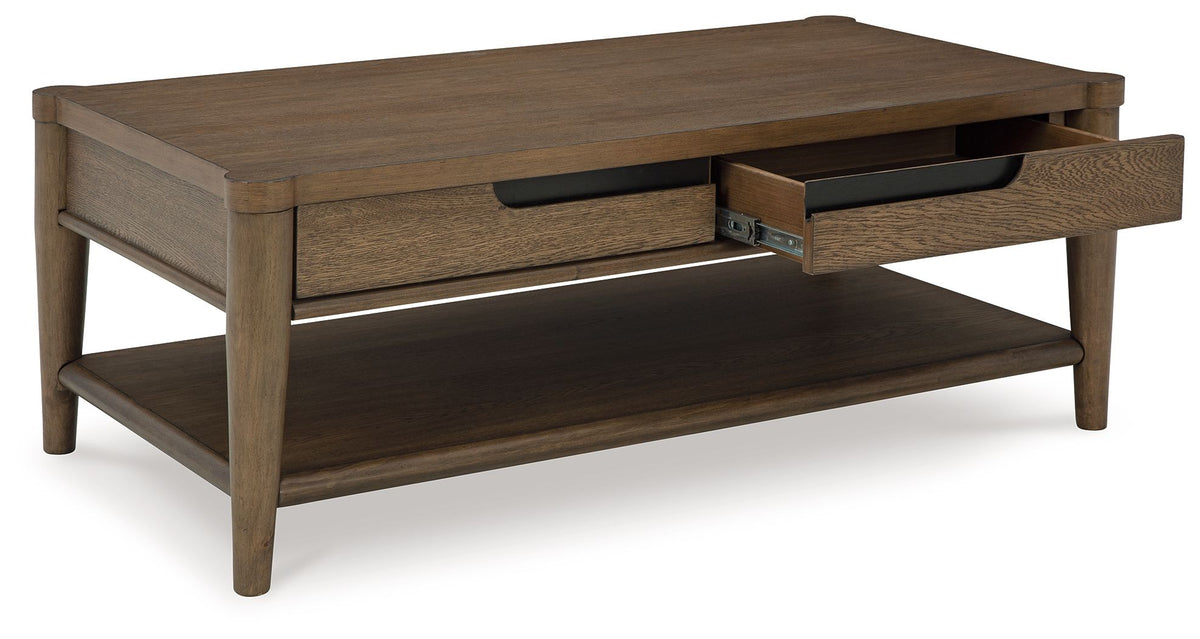 Roanhowe - Rectangular Cocktail Table - Brown by Ashley – view 2
