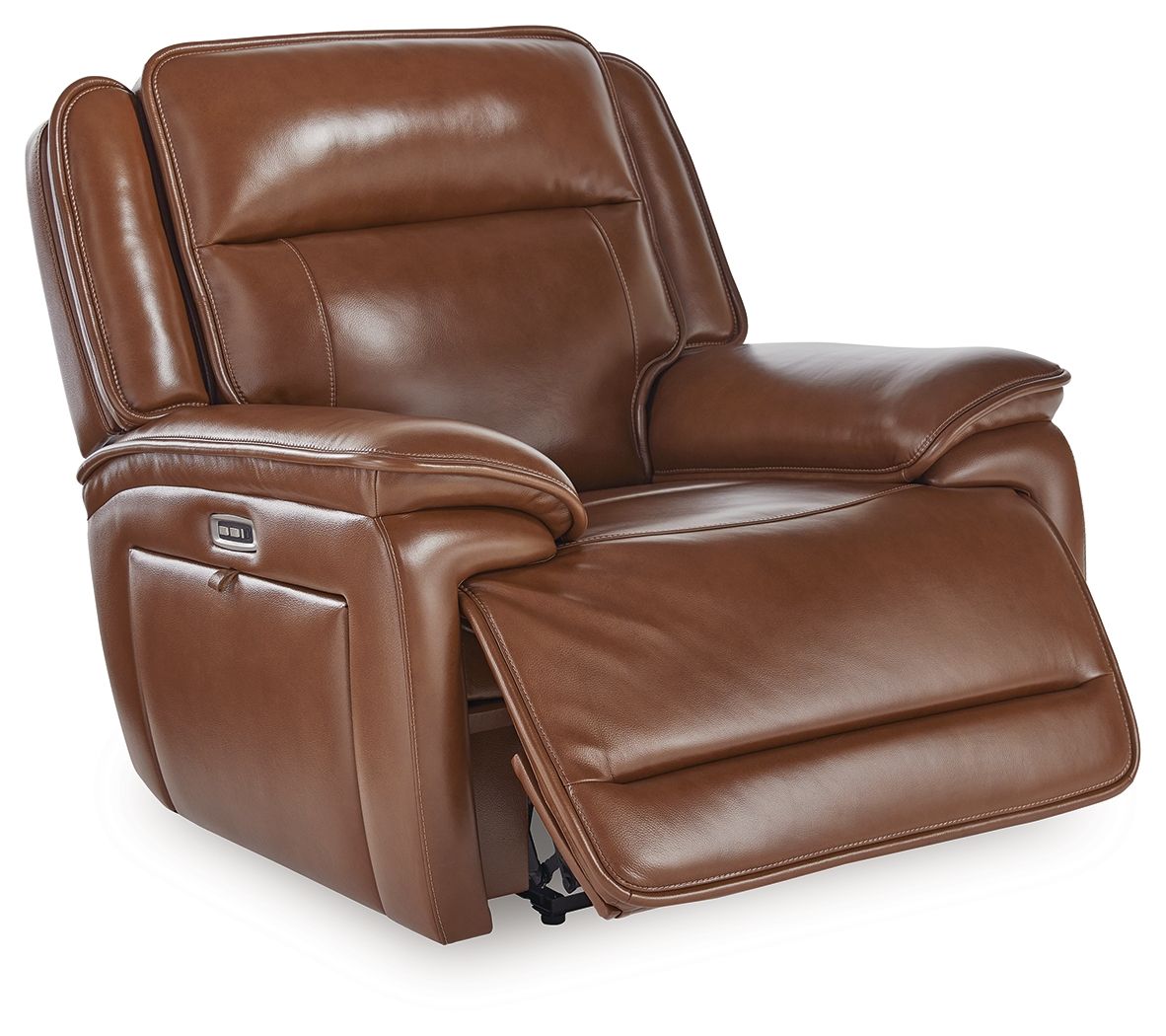 Healy Pier - Power Recliner / Adj Headrest - Chocolate by Ashley – view 3