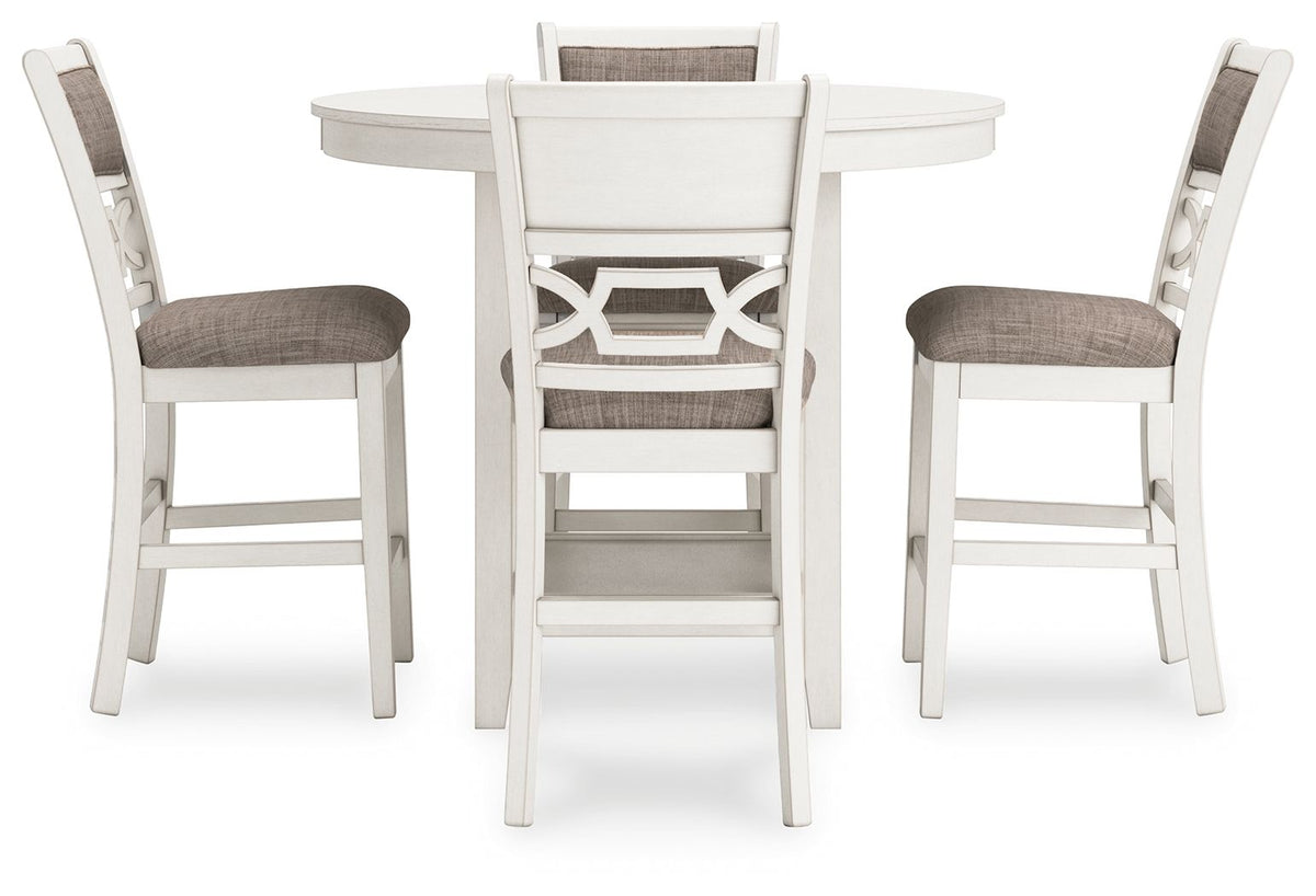Erinberg - Dining Room Counter Table Set (Set of 5) - Antique White by Ashley – view 3
