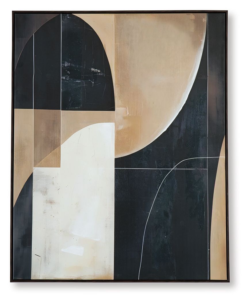 Ewanford - Wall Art - Black / Brown / Tan by Ashley – Canvas Art