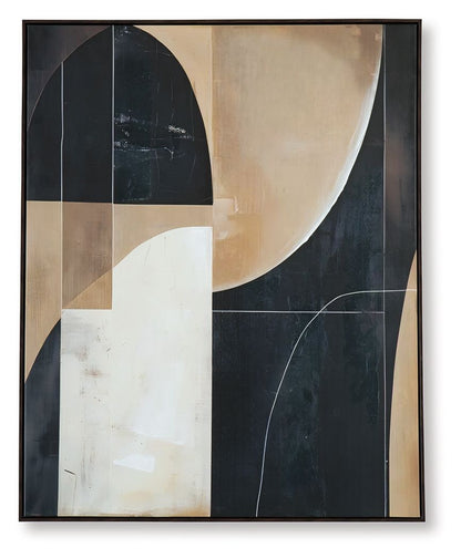 Ewanford - Wall Art - Black / Brown / Tan by Ashley – Canvas Art