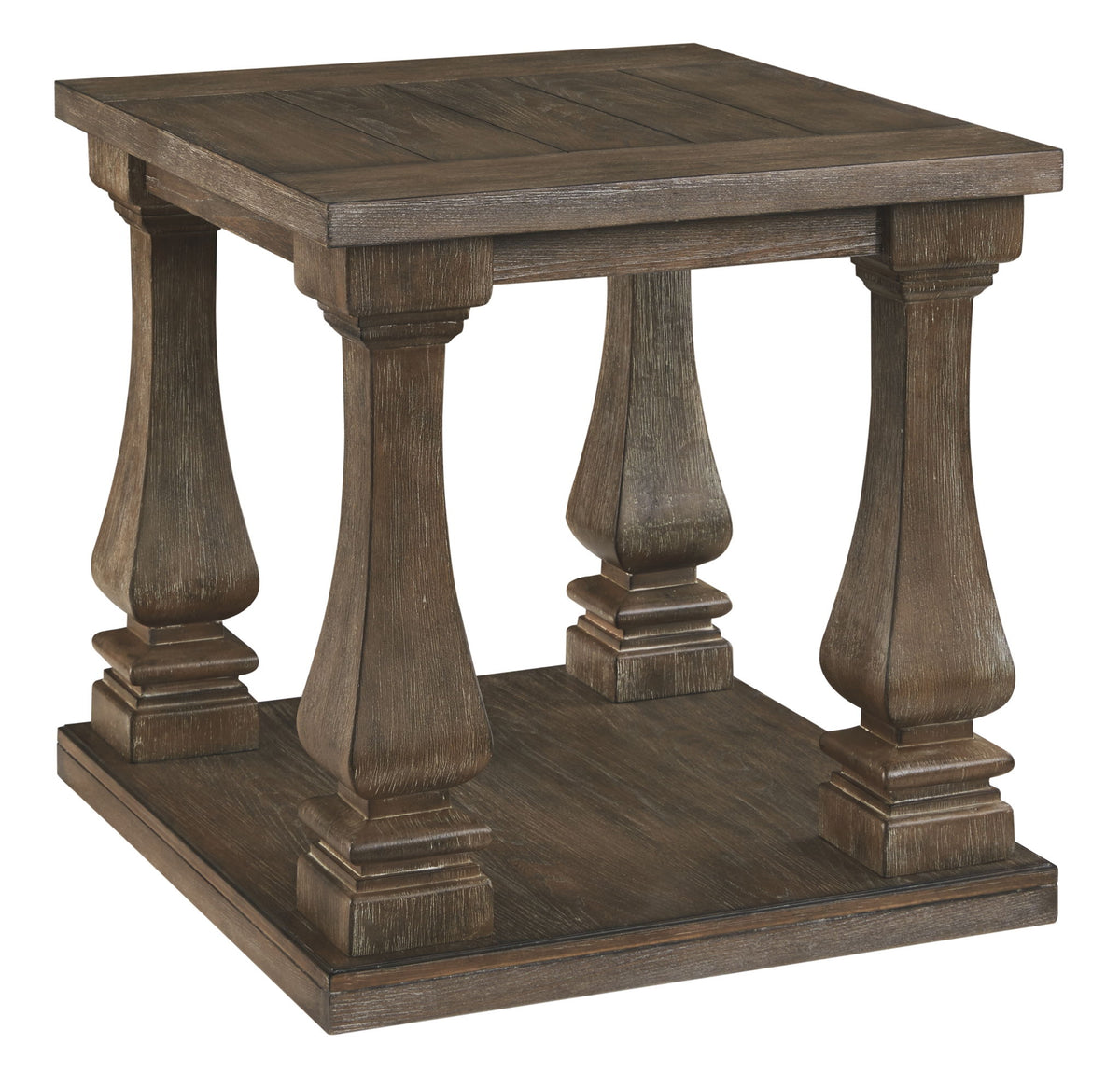 Johnelle - Rectangular End Table - Gray by Ashley – End Tables