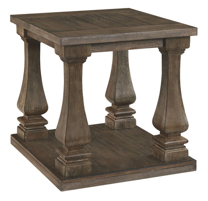 Johnelle - Rectangular End Table - Gray by Ashley – End Tables