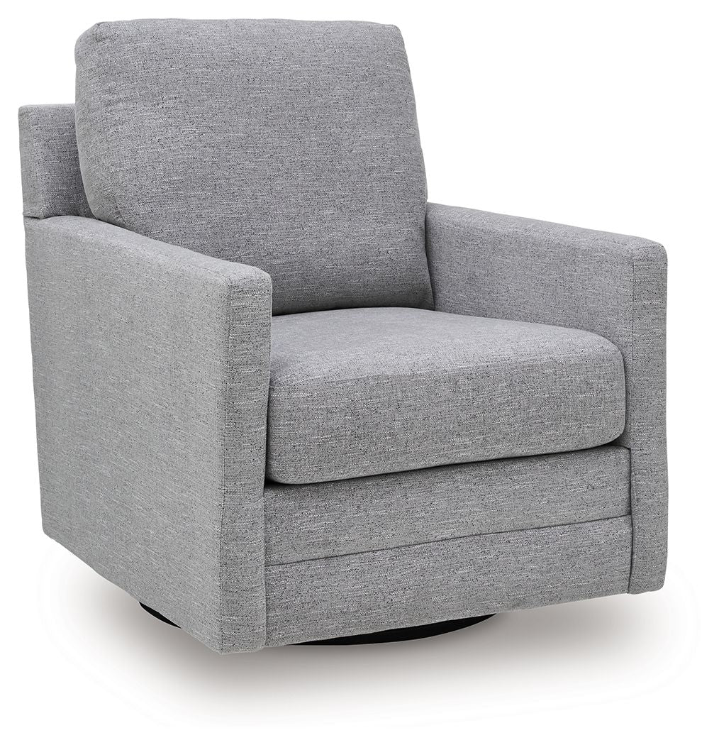 Freybourne Next-Gen Nuvella - Swivel Accent Chair - Pewter by Ashley – Swivel Chairs