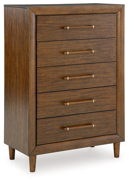 Lyncott - Five Drawer Chest - Brown by Ashley – Accent Chests