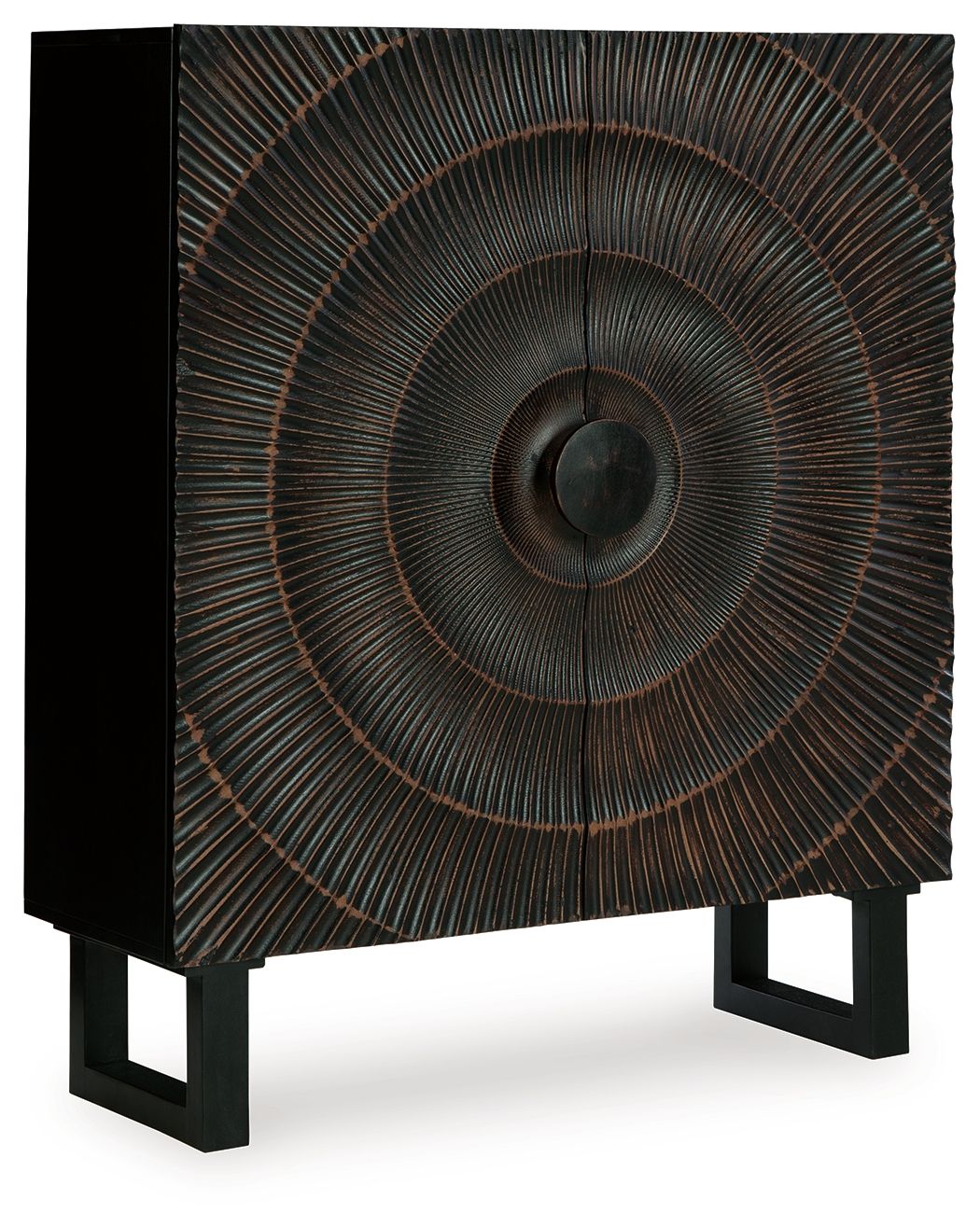 Fosterman - Accent Cabinet - Distressed Black by Ashley – Accent Cabinets