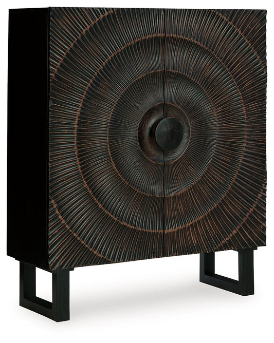 Fosterman - Accent Cabinet - Distressed Black by Ashley – Accent Cabinets
