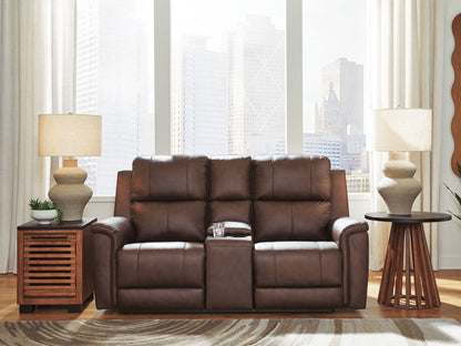 Bleckley - Power Reclining Loveseat With Console / Adjustable Headrest by Ashley – view 5