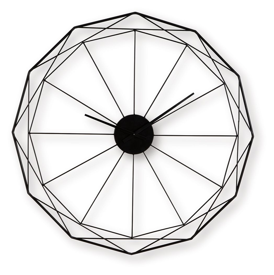 Arkthorne - Wall Clock - Black by Ashley – Wall Clocks