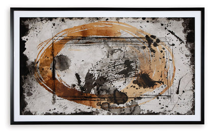 Clefting - Wall Art - Black / Caramel / Tan by Ashley – view 2