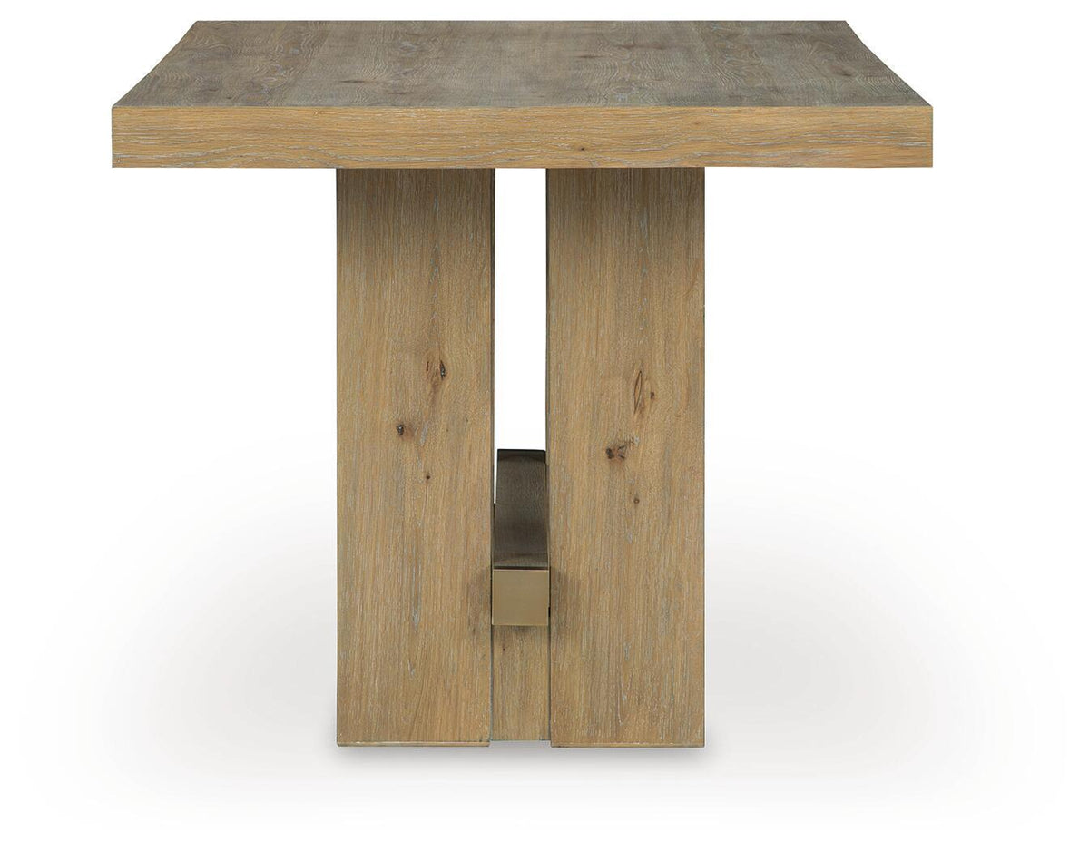 Lasinger - Rectangular Dining Room Counter Table - Light Brown by Ashley – view 3