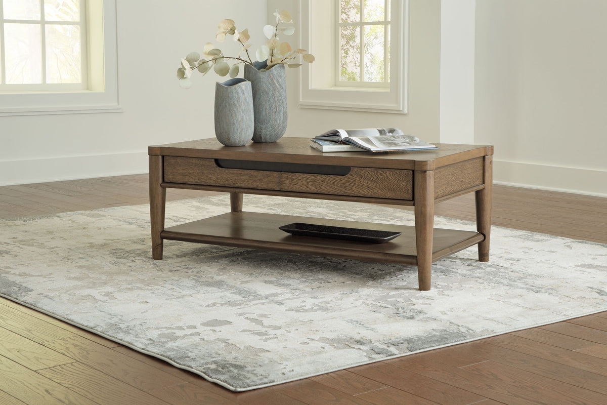 Roanhowe - Rectangular Cocktail Table - Brown by Ashley – view 3