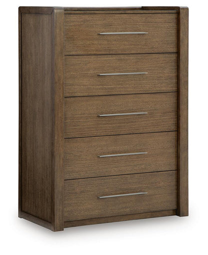 Marxmore - Five Drawer Chest - Brown – Accent Chests