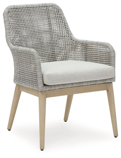 Seton Creek - Arm Chair With Cushion (Set of 2) - Gray by Ashley – view 2