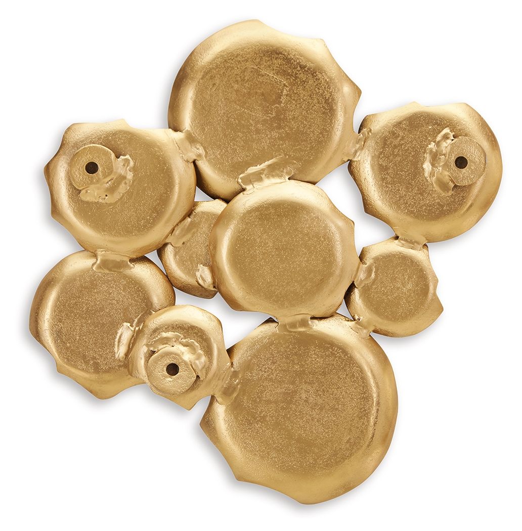 Gageton - Wall Decor - Antique Gold Finish by Ashley – view 2